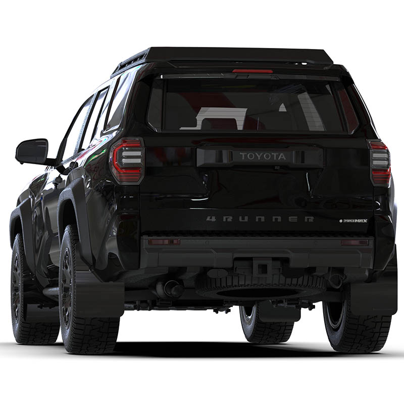 RallyArmor | Black UR Mud Flap Metallic Black Logo - 4Runner TRD Off-Road / Trailhunter 2025