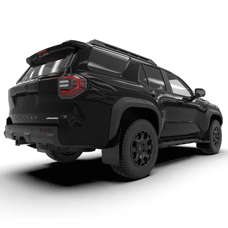 RallyArmor | Black UR Mud Flap Metallic Black Logo - 4Runner TRD Off-Road / Trailhunter 2025