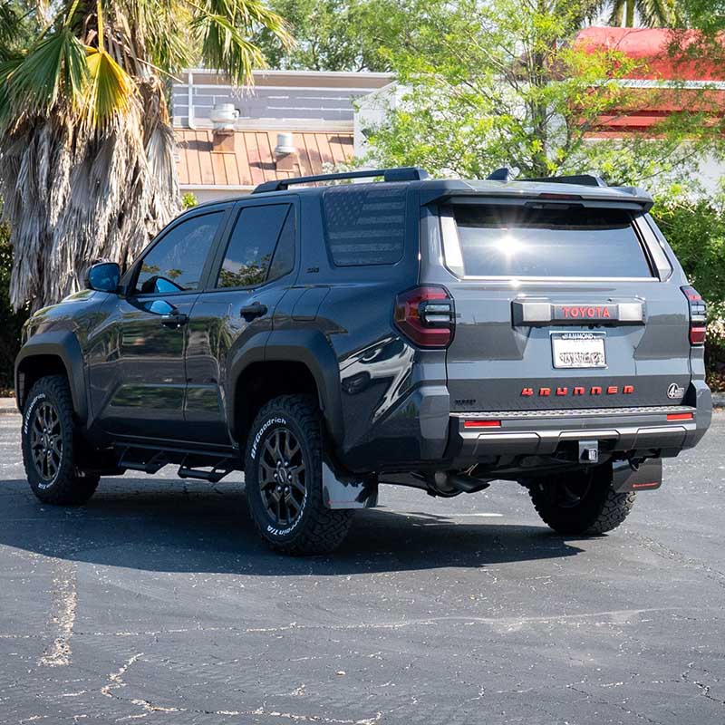 RallyArmor | Black UR Mud Flap Metallic Black Logo - 4Runner TRD Off-Road / Trailhunter 2025