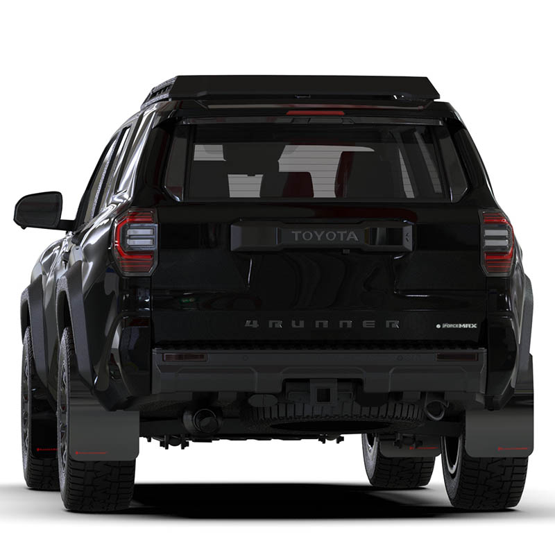 RallyArmor | Black UR Mud Flap Red Logo - 4Runner TRD Off-Road / Trailhunter 2025