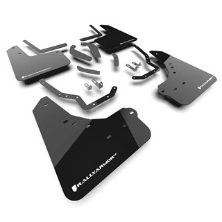 RallyArmor | Black UR Mud Flap White Logo - 4Runner TRD Off-Road / Trailhunter 2025