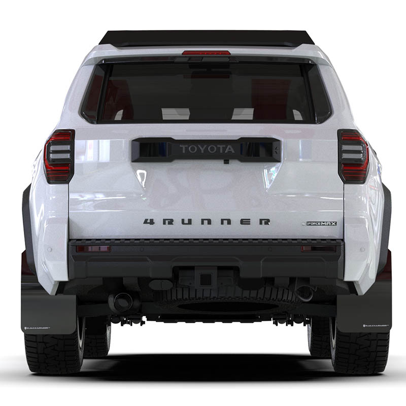 RallyArmor | Black UR Mud Flap White Logo - 4Runner TRD Off-Road / Trailhunter 2025