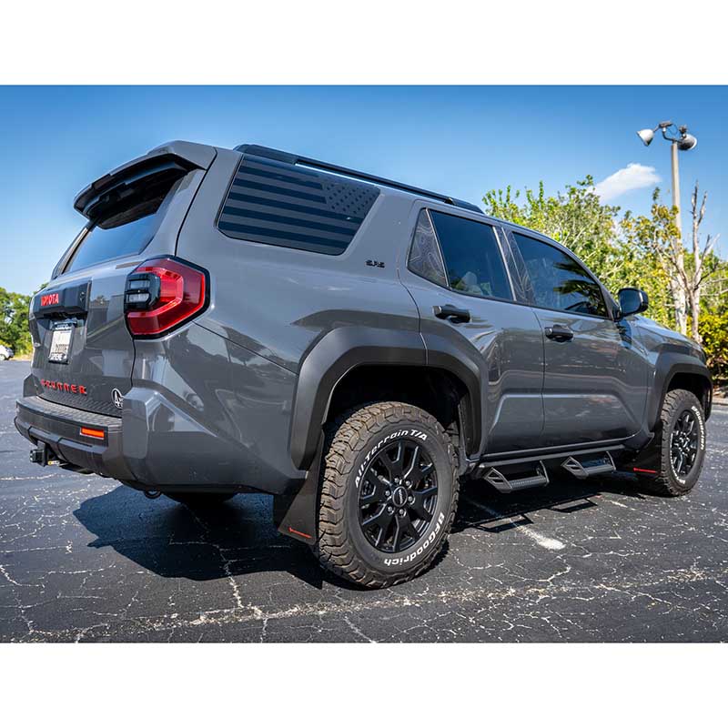 RallyArmor | Black UR Mud Flap White Logo - 4Runner TRD Off-Road / Trailhunter 2025