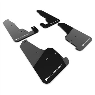 RallyArmor | Black UR Mud Flap White Logo - Grand Cherokee SRT Trackhawk 2018-2021