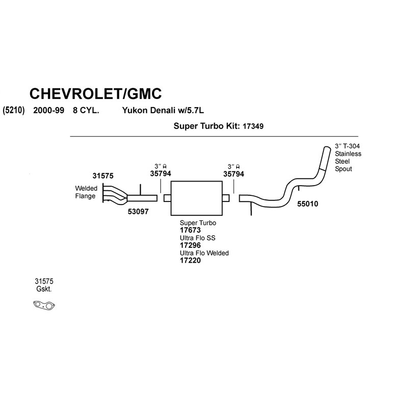 Dynomax | DynoMax Ultra-Flo Welded Muffler - Silverado 1500 / Silverado 1500 Classic / Sierra 1500 / Sierra 1500 Classic 2005-20