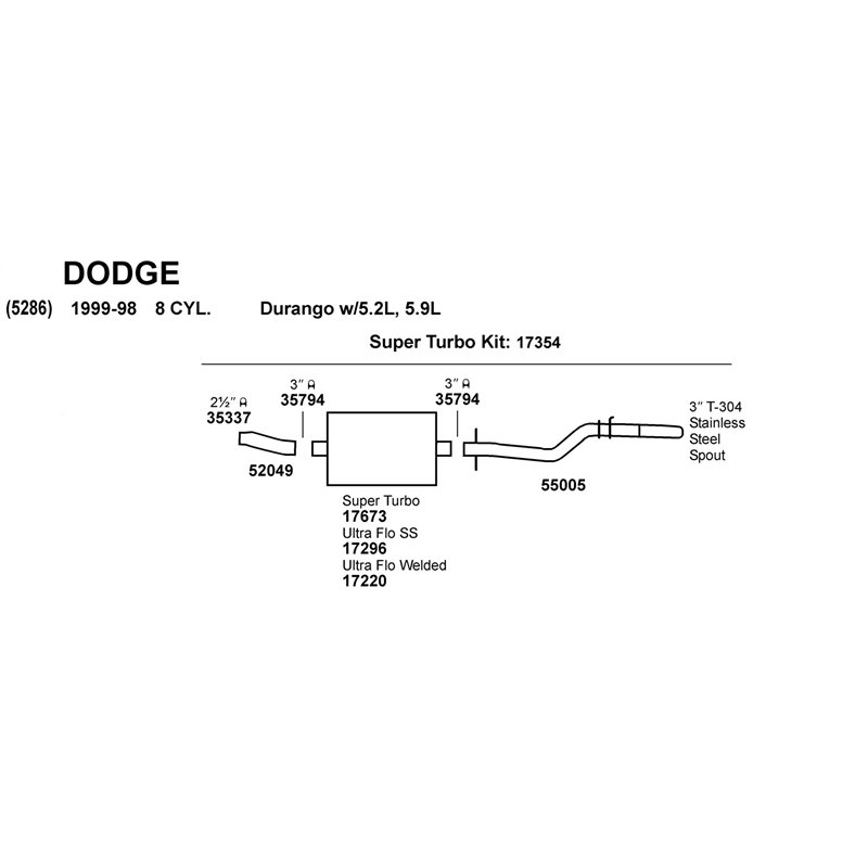Dynomax | DynoMax Ultra-Flo Welded Muffler - Silverado 1500 / Silverado 1500 Classic / Sierra 1500 / Sierra 1500 Classic 2005-20