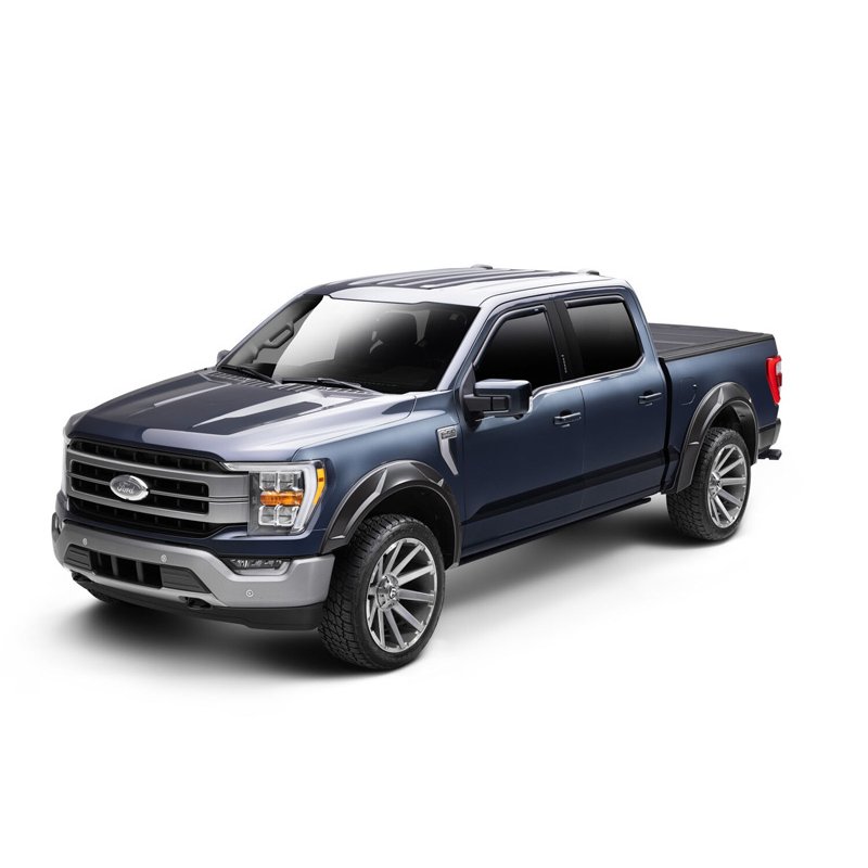 Husky Liners | DRT Fender Flares Black Smooth Finish 4-Piece Set - F-150 2.7T / 3.5L / 5.0L 2015-2017
