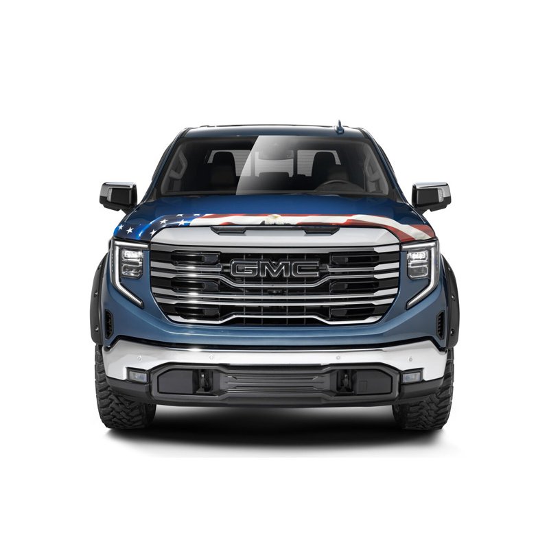 Husky Liners | Eagle American Flag Bug Shield Hood Protector - Sierra 1500 2019-2026