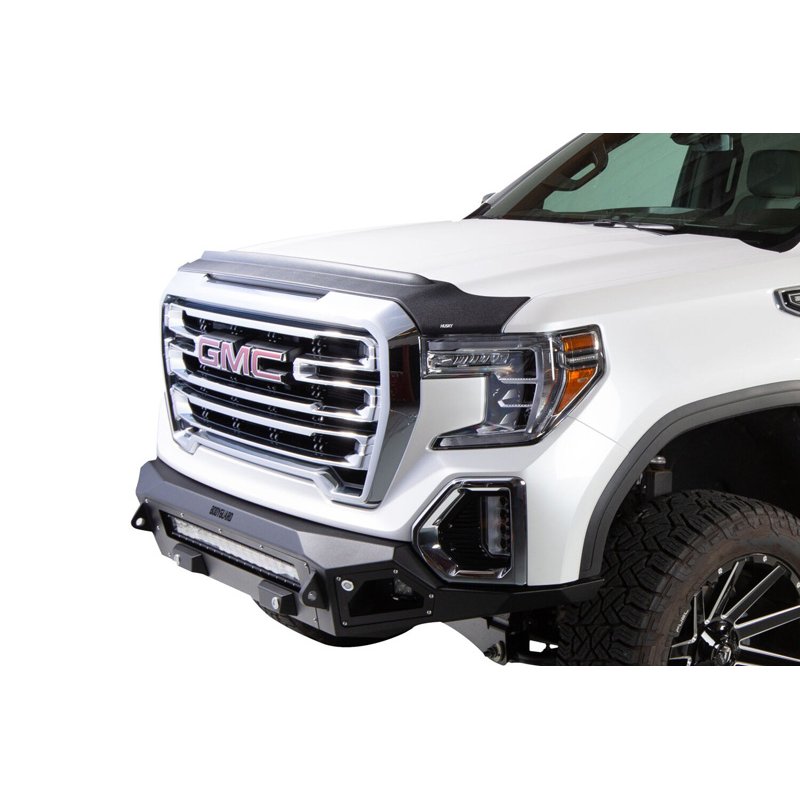 Husky Liners | Aeroskin II Hood Protector Matte Black Low Profile - Sierra 1500 / 2500 HD / 3500 HD 2007-2013