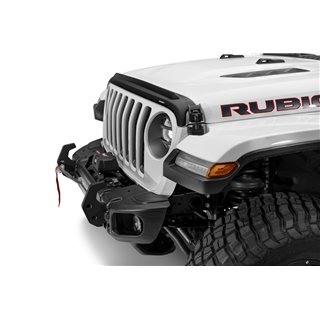 Husky Liners | Aeroskin II Hood Protector Matte Black Low Profile - Gladiator / Wrangler (JL) 2018-2026