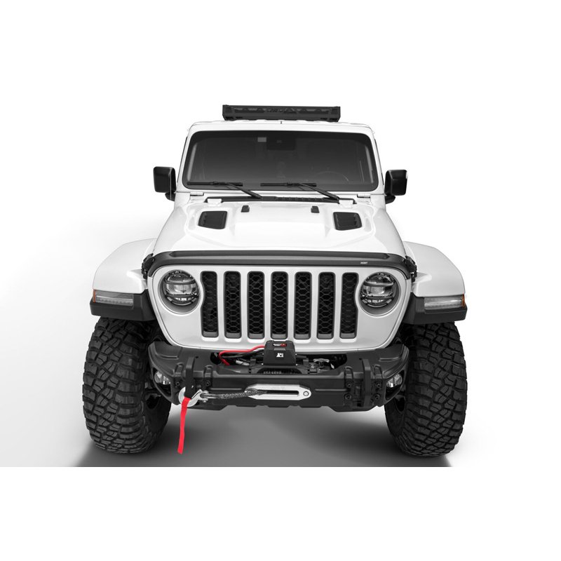 Husky Liners | Aeroskin II Hood Protector Matte Black Low Profile - Gladiator / Wrangler (JL) 2018-2026