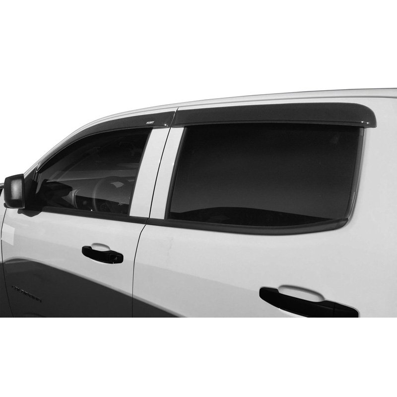 Husky Liners | Low Profile Ventvisor Deflector Smoke Outside Mount 4 pc. - Colorado / Canyon 2015-2025