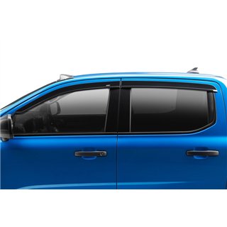 Husky Liners | Low Profile Ventvisor Deflector Smoke Outside Mount 4 pc. - Ranger 2019-2025