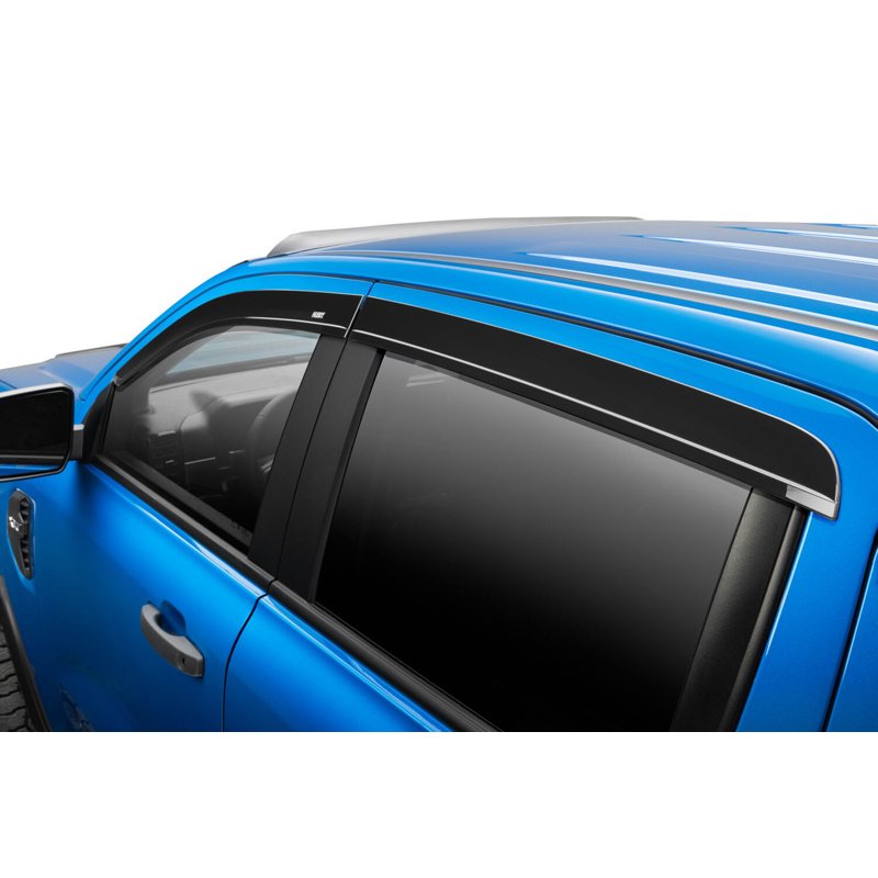 Husky Liners | Low Profile Ventvisor Deflector Smoke Outside Mount 4 pc. - Ranger 2019-2025