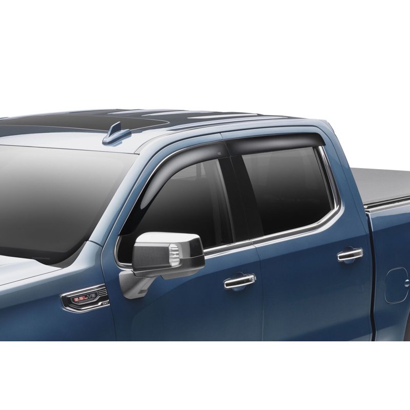 Husky Liners | Low Profile Ventvisor Deflector Smoke Outside Mount 4 pc. - Silverado / Sierra 2024-2025