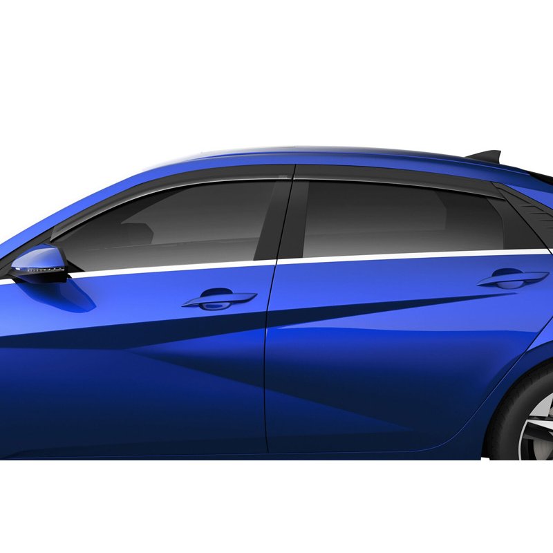 Husky Liners | Low Profile Ventvisor Deflector Smoke Outside Mount 4 pc. - Elantra 1.6L / 2.0L 2021-2025