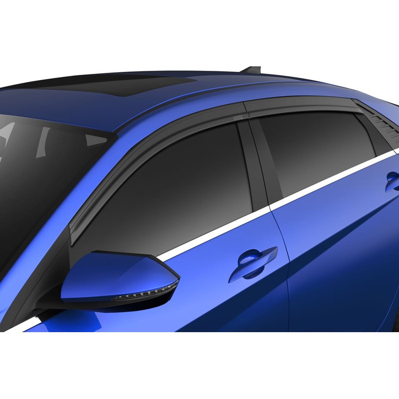 Husky Liners | Low Profile Ventvisor Deflector Smoke Outside Mount 4 pc. - Elantra 1.6L / 2.0L 2021-2025