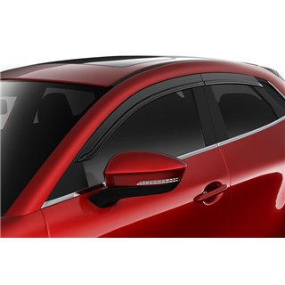 Husky Liners | Low Profile Ventvisor Deflector Smoke Outside Mount 4 pc. - CX-30 2.0L / 2.5L 2020-2024