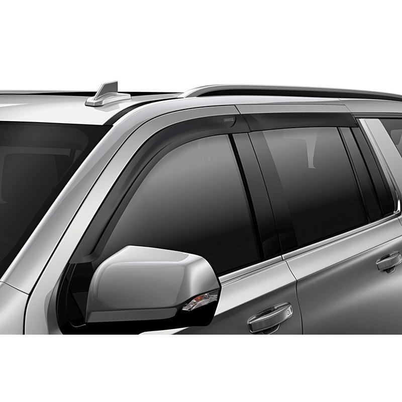 Husky Liners | Low Profile Ventvisor Deflector Matte Black Outside Mount 4 pc. - Wrangler (JK) 3.6L / 3.8L 2007-2018