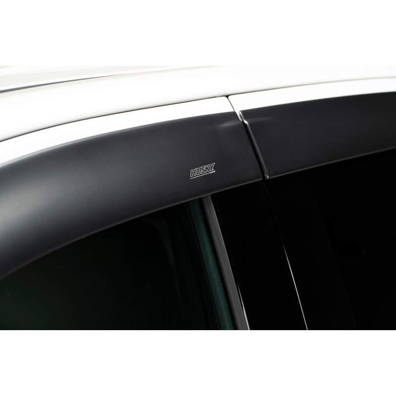 Husky Liners | Low Profile Ventvisor Deflector Matte Black Outside Mount 4 pc. - Wrangler (JK) 3.6L / 3.8L 2007-2018