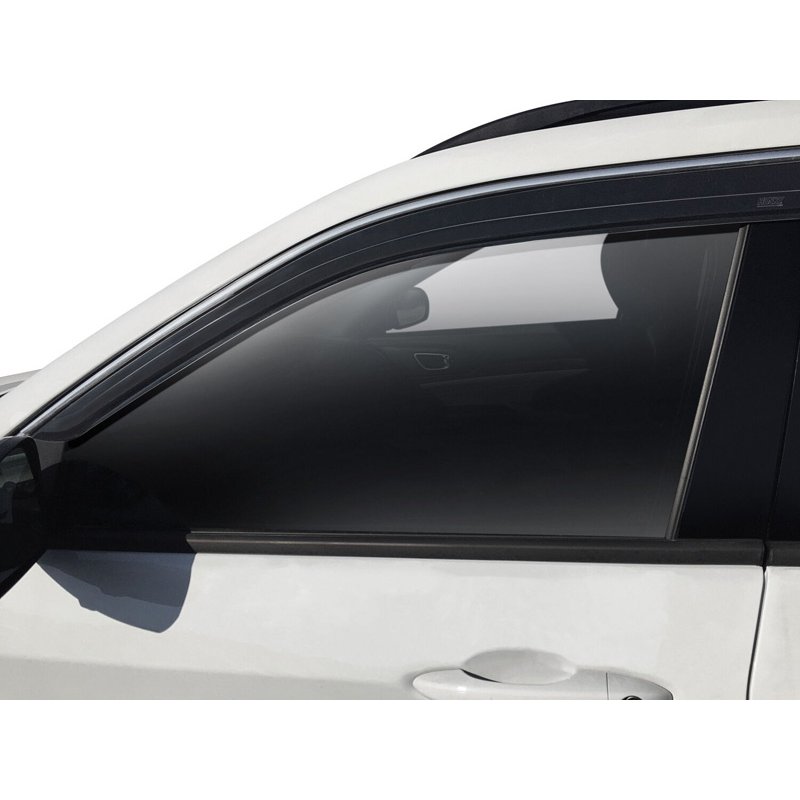 Husky Liners | Low Profile Ventvisor Deflector Smoke with Chrome Trim Outside Mount 4 pc.