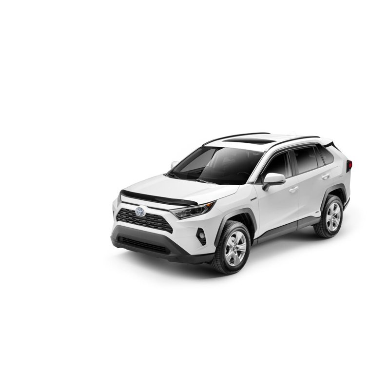 Husky Liners | Low Profile Ventvisor Deflector Smoke with Chrome Trim Outside Mount 4 pc. - RAV4 2.5L 2019-2025