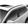 Husky Liners | Low Profile Ventvisor Deflector Smoke with Chrome Trim Outside Mount 4 pc. - RAV4 2.5L 2019-2025