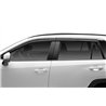 Husky Liners | Low Profile Ventvisor Deflector Smoke with Chrome Trim Outside Mount 4 pc. - RAV4 2.5L 2019-2025