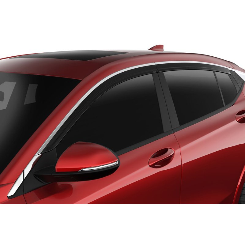 Husky Liners | Low Profile Ventvisor Deflector Smoke with Chrome Trim Outside Mount 4 pc. - Envista 1.2T 2024