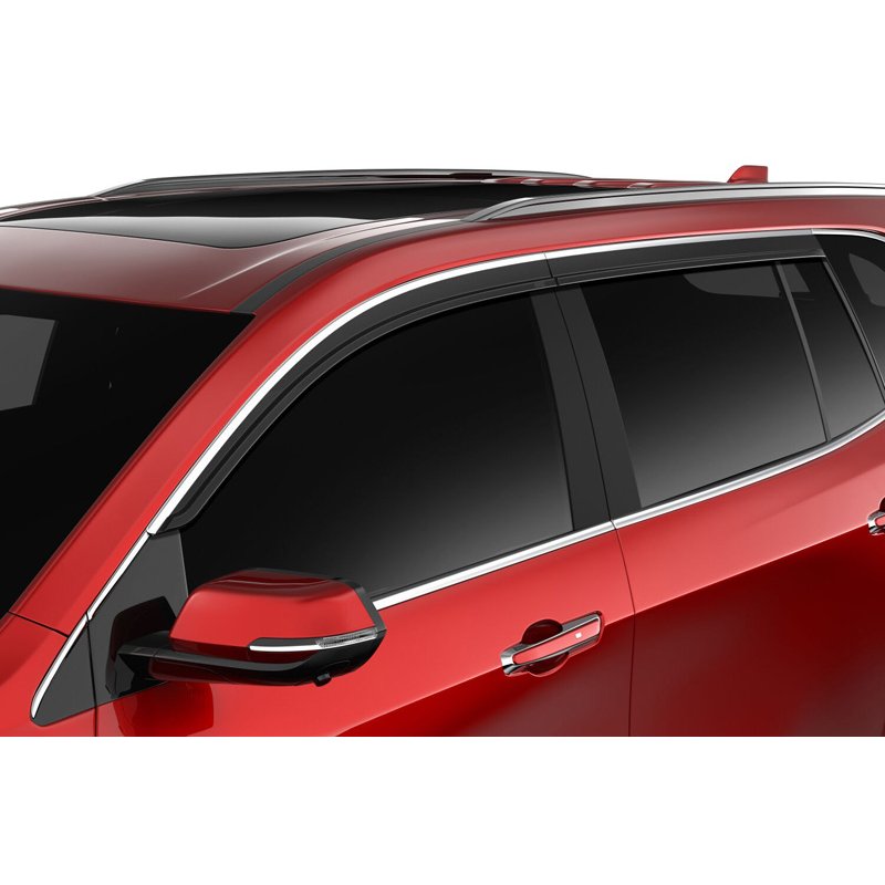 Husky Liners | Low Profile Ventvisor Deflector Smoke with Chrome Trim Outside Mount 4 pc. - Enclave 3.6L 2018-2024