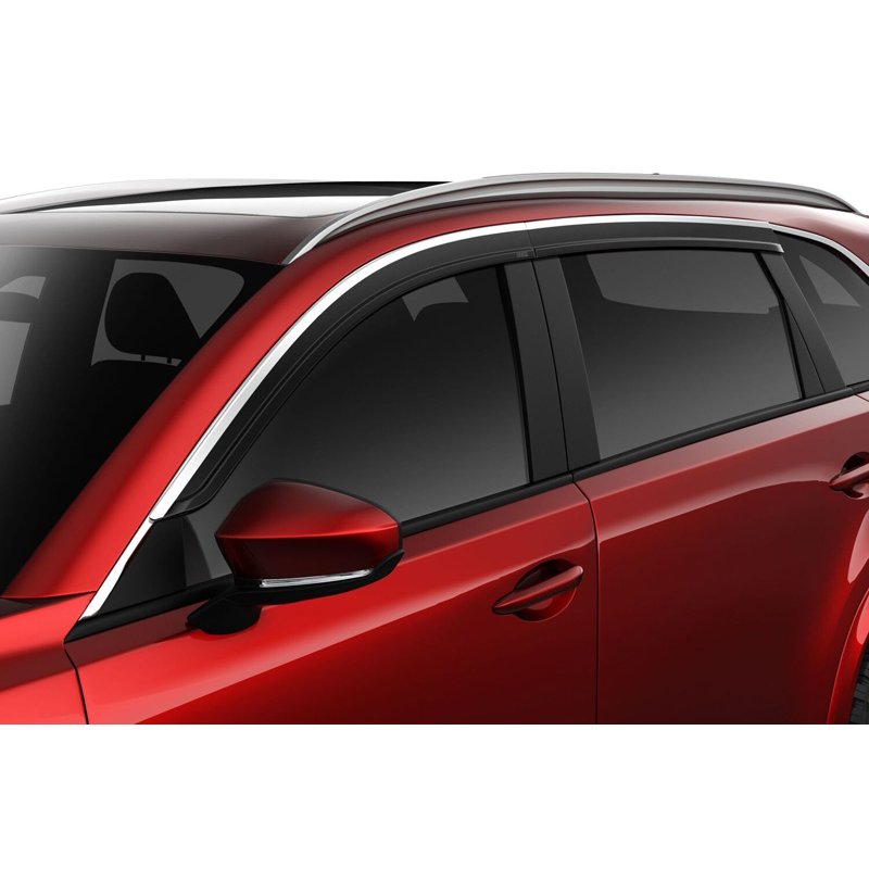 Husky Liners | Low Profile Ventvisor Deflector Smoke with Chrome Trim Outside Mount 4 pc. - CX-90 2.5L / 3.3T 2024-2025