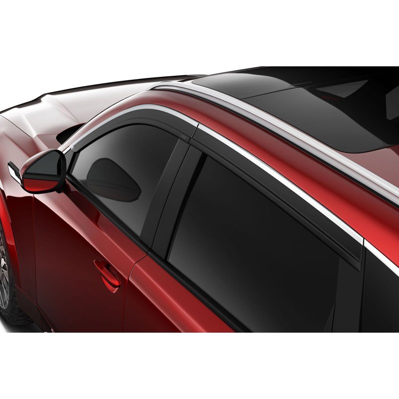 Husky Liners | Low Profile Ventvisor Deflector Smoke with Chrome Trim Outside Mount 4 pc. - CX-90 2.5L / 3.3T 2024-2025