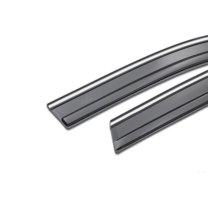 Husky Liners | Low Profile Ventvisor Deflector Smoke with Chrome Trim Outside Mount 4 pc. - Sorento 2.5L 2025