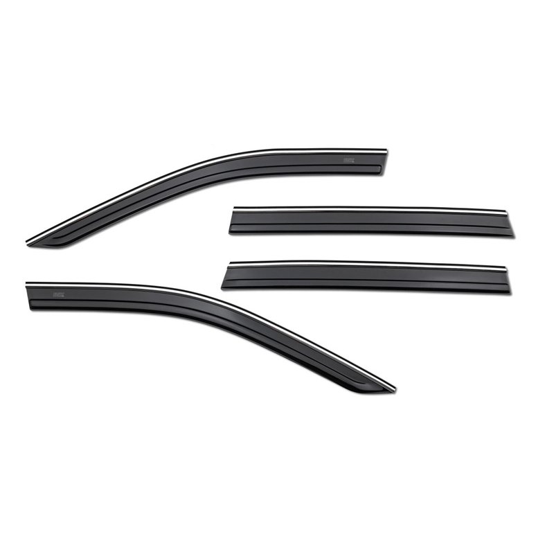 Husky Liners | Low Profile Ventvisor Deflector Smoke with Chrome Trim Outside Mount 4 pc. - Sorento 2.5L 2025