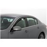 Husky Liners | Low Profile Ventvisor Deflector Smoke with Chrome Trim Outside Mount 6 pc. - SRX 2.8T / 3.0L / 3.6L 2010-2016