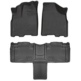 Husky Liners | Weatherbeater - Front & 2nd Seat Floor Liners - Front & Rear - Sienna 2.7L / 3.5L 2011-2020