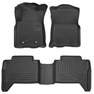 Husky Liners | Weatherbeater - Front & 2nd Seat Floor Liners - Front & Rear - Tacoma 2.7L / 3.5L 2016-2017