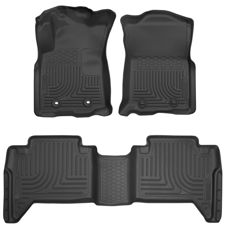 Husky Liners | Weatherbeater - Front & 2nd Seat Floor Liners - Front & Rear - Tacoma 2.7L / 3.5L 2016-2017