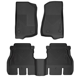 Husky Liners | Weatherbeater - Front & 2nd Seat Floor Liners - Front & Rear - Wrangler (JL) 2018-2025