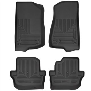 Husky Liners | Weatherbeater - Front & 2nd Seat Floor Liners - Front & Rear - Wrangler (JL) 2018-2025