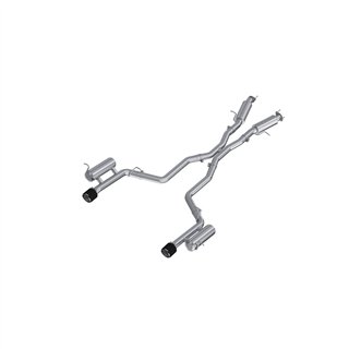 MBRP | MBRP 3in Cat-Back, Dual Rear Exit, T304, CF Tips, Street - Durango 3.6L / 5.7L 2011-2026