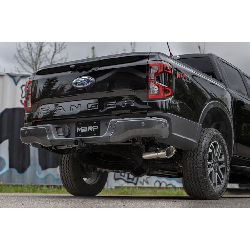 MBRP | MBRP 3inch Cat-Back Exhaust, Single Side Exit, T304 - Ranger 2.3T / 2.7T 2024-2026
