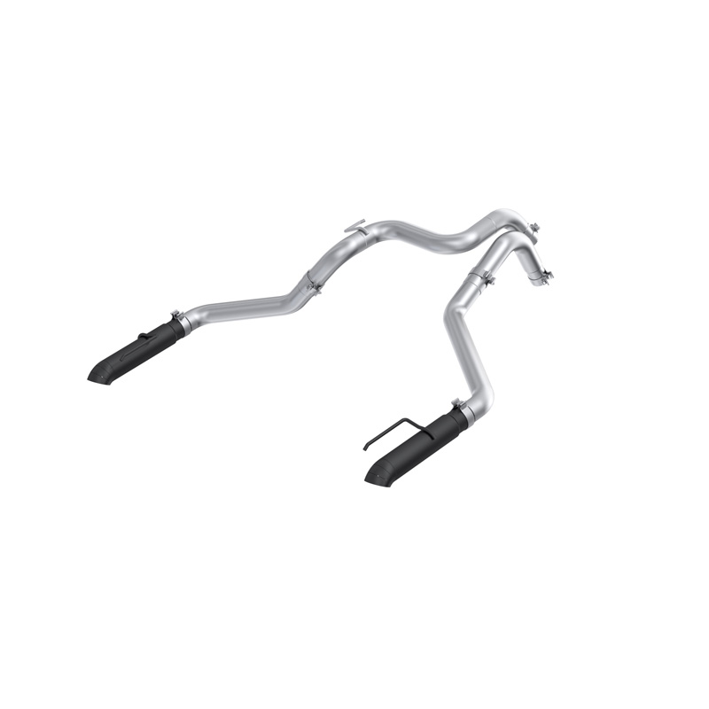 MBRP | MBRP 3 Inch Axle-Back Dual Rear Turndown, T304 BLK - Ranger 3.0T 2024-2025