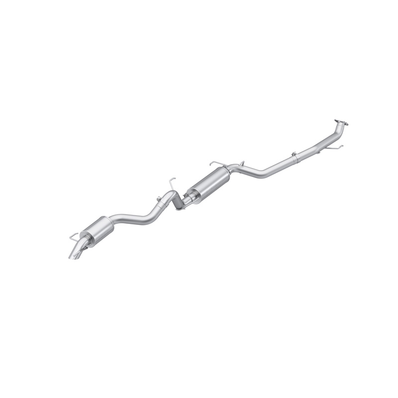 MBRP | MBRP Overland 3-Inch Cat-Back Single Rear High-Clearance Turn Down, T304. - 4Runner / Land Cruiser 2.4T 2024-2026