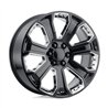 Performance Replicas | PR113 22x9.0 ET24 - GLOSS BLACK W/ CHROME ACCENTS