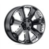 Performance Replicas | PR113 22x9.0 ET24 - GLOSS BLACK W/ CHROME ACCENTS