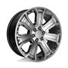 Performance Replicas | PR113 22x9.0 ET24 - HYPER SILVER DARK W/ CHROME ACCENTS