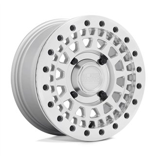 Black Rhino Hard Alloys | PARKER UTV BEADLOCK 14x7.0 ET51 - SILVER W/ MIRROR CUT FACE