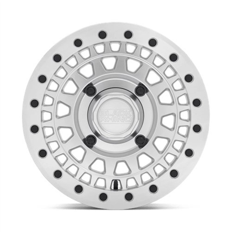 Black Rhino Hard Alloys | PARKER UTV BEADLOCK 14x7.0 ET51 - SILVER W/ MIRROR CUT FACE