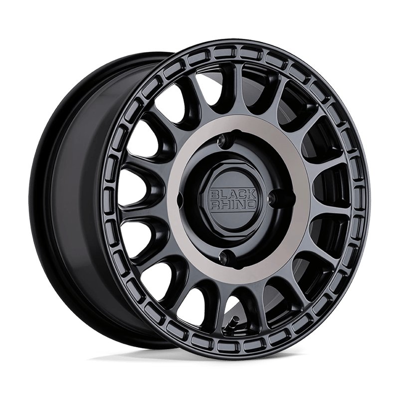 Black Rhino Hard Alloys | SANDSTORM UTV 15x7.0 ET36 - SEMI GLOSS BLACK W/ MACHINED TINT